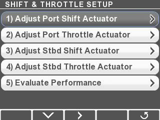 4.2 Actuator Setup 4.2.1 STEP 1 Actuator Configuration Using the CANtrak Display The default configuration type for all actuators is Port Shift.