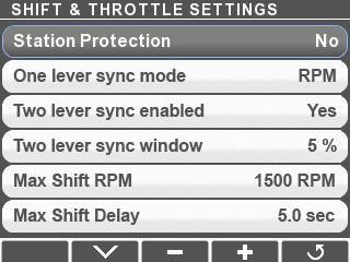 4.3 Control Head Setup The control head has several configurable parameters, as shown in figure 4-16 below. The default settings will generally provide excellent performance for most boats.