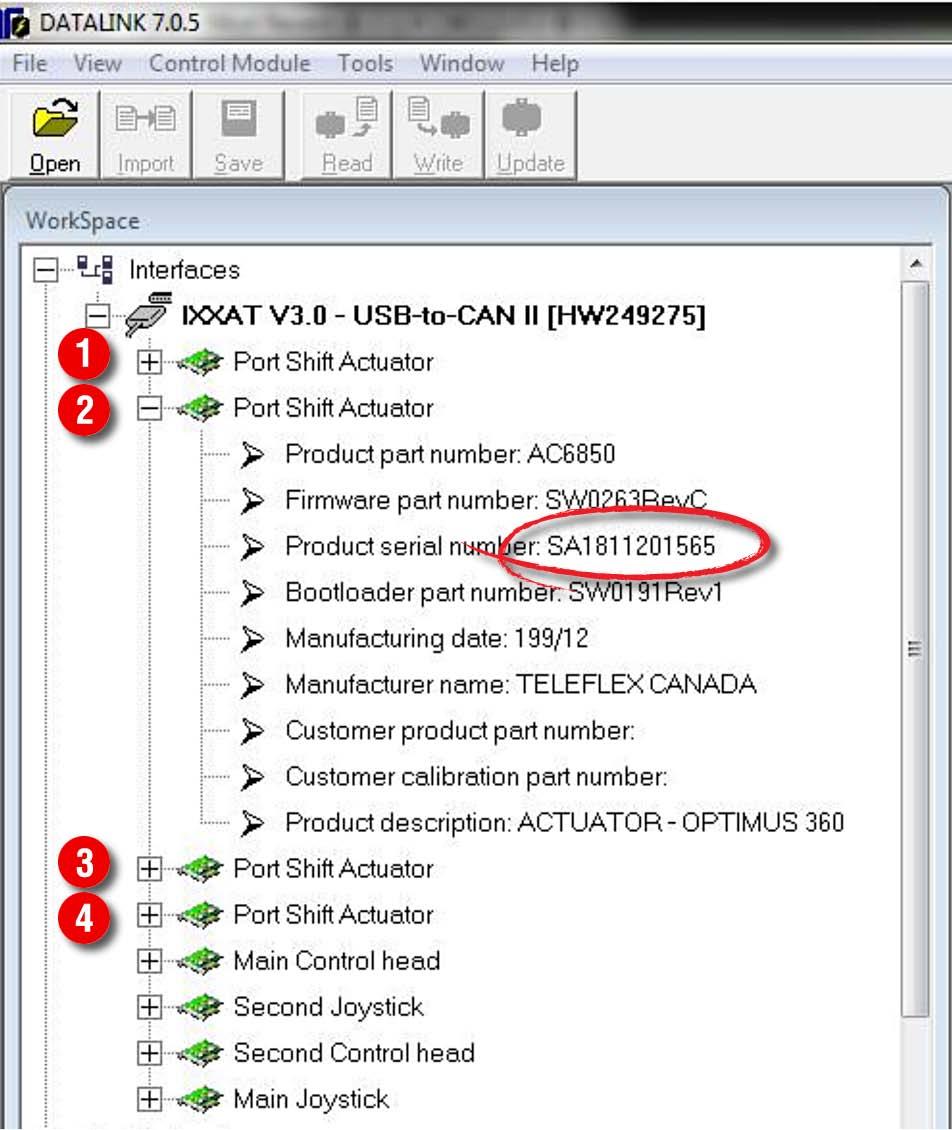C.4 Actuator Setup CAUTION C.4.1 Step 1 Actuator Configuration Using Datalink This step will establish communication between the shift and throttle actuators and Datalink and will configure the shift