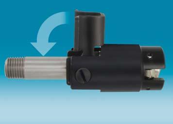 A quick disconnect can be assembled directly to the male pipe thread inlet port without the need of a short nipple or adapter.