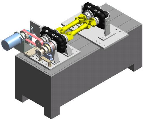 Test gearbox Figure 3. The test rig (left) and gearbox (right) design models Other researchers (e.g., [Harris et al.