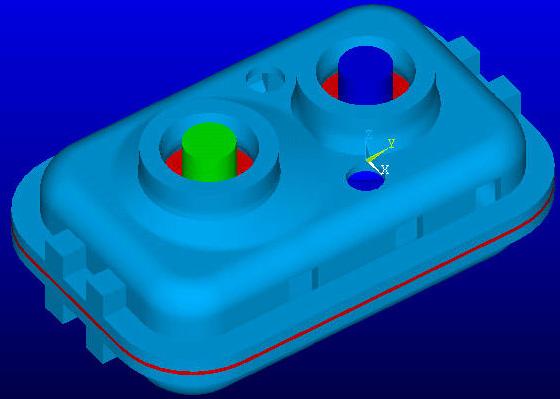 The physical test gearbox and a finite element (FE) model of the gearbox are shown in figure 4. Figure 4.