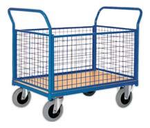 4 System trolleys with mesh grids 4 Panel height: 500 mm 4 Mesh 50 x 50 mm REF 120TA9780 With 1 end grid REF 120TA9784 With 2 end grids TRUCKS AND TROLLEYS MODULAR SYSTEM REF 120TA9788 With 3 grids