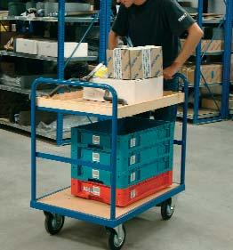 TRUCKS AND TROLLEYS TABLE TROLLEYS REF 119TA8588 2 shelves 4 Table trolley for light and heavy