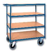Better rust proofing! REF 120TA9873 2 galvanized load areas REF 120TA9878 4 Table trolleys for heavy loads! 4 Available in 2 or 3 sizes!