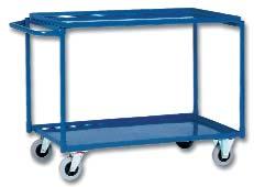 4 Table trolleys with steel shelves!
