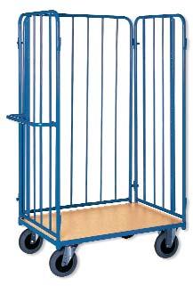 TRUCKS AND TROLLEYS PARCEL TROLLEYS 4 Parcel trolleys with load capacity up to 500 kg 4 Grid height: 1530 mm 4 Height of load area: 270 mm Fourth