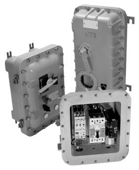 .6- Motor Starters and ContactorsLow Voltage Enclosures General Information January 08 Sheet 6 4 Type 7 & 9 Bolted Type 7/9for Hazardous Gas Locations For use in Class I, Group B, C or D; Class II,