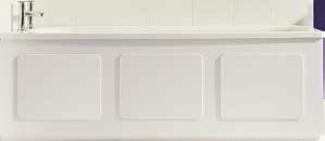 MDF Broadgate bath panels Acrylic White Front