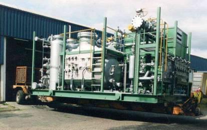 Eltacon off-gas compressor (Year of construction 1995) Two (2) identical Eltacon fuel gas booster compressors in