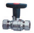 Range -20 + 150ºC CA209/C545CR Compression Full bore ball valve - Servicable/Non-leak stem design CODE SIZE