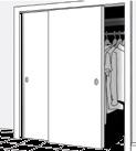 50 ON-149150-BC - x 80" Adjustable Pre-built Pocket Door Kit $180 Sliding Door By-Pass Hardware Set For two sliding doors 3/4" to 1-3/8" (1.9 cm to 3.