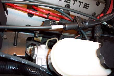 The cable can be loosened with the adjuster. Wrap tape on the cable 1/8 away from the body of the adjuster.
