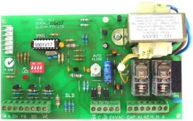 SLD Slider Control Board ELSEMA Features For Single 240VAC Motor Built-in transformer, auto close, open only, security close & special security close Application Control an automatic door or gate