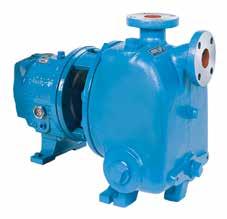 Services Extended Pump Life One-piece casing with integral priming and air separation (no external priming chamber or air separator required). No suction check valve required. Rapid priming time.