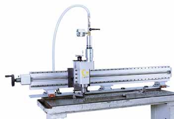 boring and turning machine for all boring and turning operations during steel work.