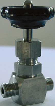 Accessories SNV02 Needle valves made of stainless steel, high-pressure version Max.