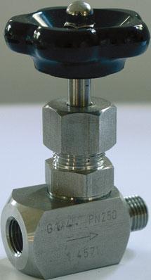 G or NPT Wetted parts made of stainless steel AIS 316 Ti / 1.