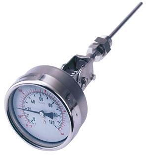 Temperature Measurement and Monitoring TZ04 Dial Thermometer (nitrogenfilled gauge) Housing sizes from 63 to 250 mm Stainless steel housing Available with