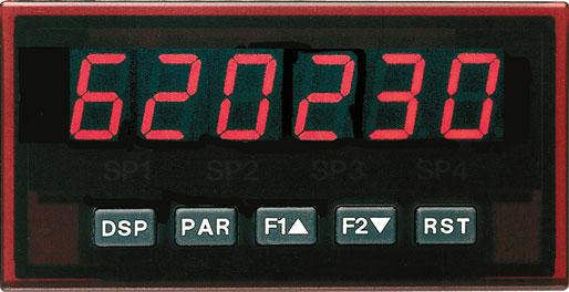 Accessories AZ10 Digital Display and Control Unit Dimensions: 96x48 mm Models for pulse input, standardized signals and temperature sensors 5/6place, 14 mm high LED display; up to 4 limit switches