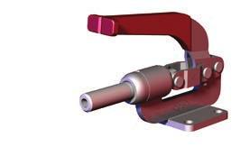 3.13 Straight Line Action Clamps Series 610 Product Overview Features: For push/pull clamping Allow handle to rotate and fall below mounting plane to lock in retracted position Applications: Assembly