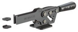 2.5 Horizontal Hold Down Clamps Series 2017 Product Overview Features: Increased handle clearance reduces pinch points Common mounting hole pattern to Model 217 Fixed handle pivot provides smooth