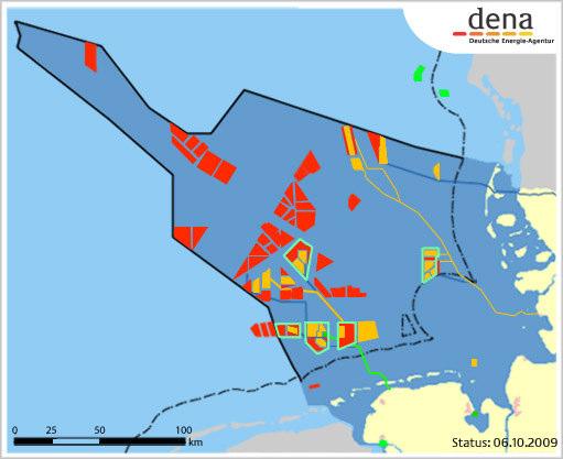 German Offshore Wind Projects Northern Sea 19 licensed parks