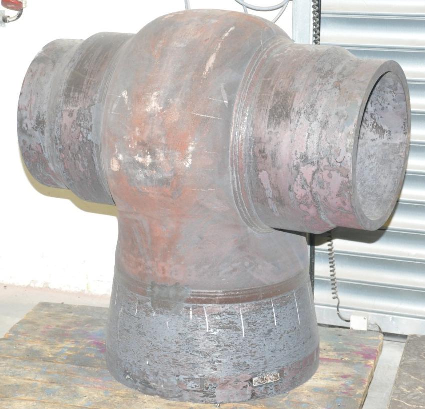 These valves are fabricated, based on P91 hot forged sheets, brought together in a