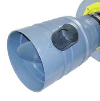 Adjustable damper (PVC) Air flow imensions (mm) Type A B C Ø int. Ø ext.