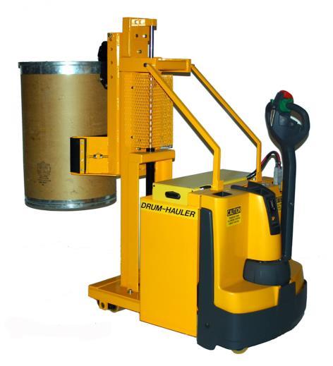 and down ramps or inclined floors Remove or place drums on the side of a pallet, floor scale, conveyor or containment pallet Remove