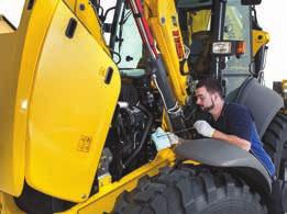 New Holland has designed the backhoe loader so it takes the minimum of time to