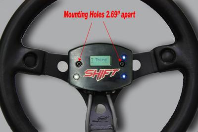 Mounting Control Unit Control unit can be mounted on standard 5 bolt pattern steering wheels, dash, console, or any other location that is driver accessible.