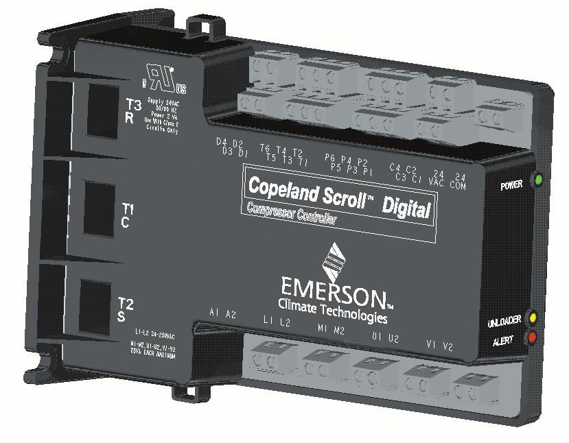 Application Engineering February, 2009 Copeland Digital Compressor Controller Introduction The Digital Compressor Controller is the electronics interface between the Copeland Scroll Digital