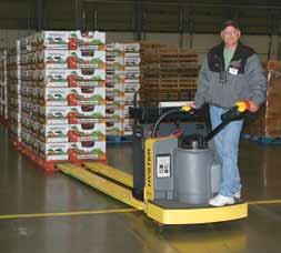 n Truck features a full six inches of lift height for easy maneuverability over uneven floor surfaces and across dock plates.