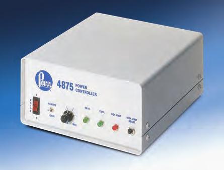 R e a c t o r C o n t r o l l e r s 6 4876 Power Controller The 4875 Power Controller module is flexible and can be used in remote locations from the system being controlled.