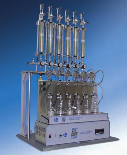 5000 Multiple Reactor System (MRS) MRS with individually controlled Gas Burettes. Head Configuration.