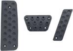Note: The 4 piece manual set includes a dead pedal foot rest. Automatic Pedal Covers 3 Piece A9100254 black... 96.99 set A9100253 satin... 74.99 set Manual Pedal Covers 4 Piece A9100256 black... 123.