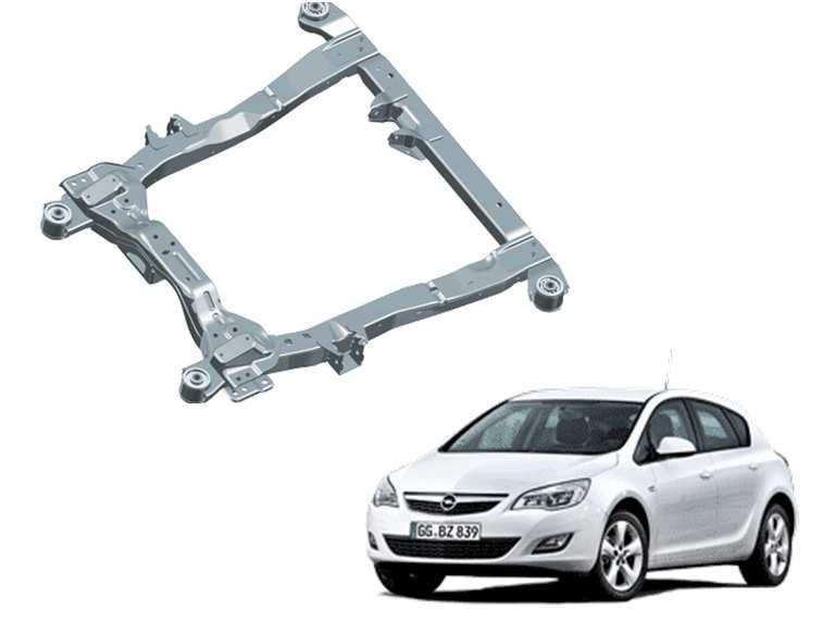 Metal structures for the automotive industry Passenger cars Engine Cradle Technology: Forming, twin wire welding, e-coating, insertion of bushings