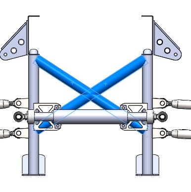 9) Build X Bracing between A -Arm frame mount structure and tack weld into place, bracing should start in-line with bottom A -Arm Pivot and run to opposite side as high as you can without interfering