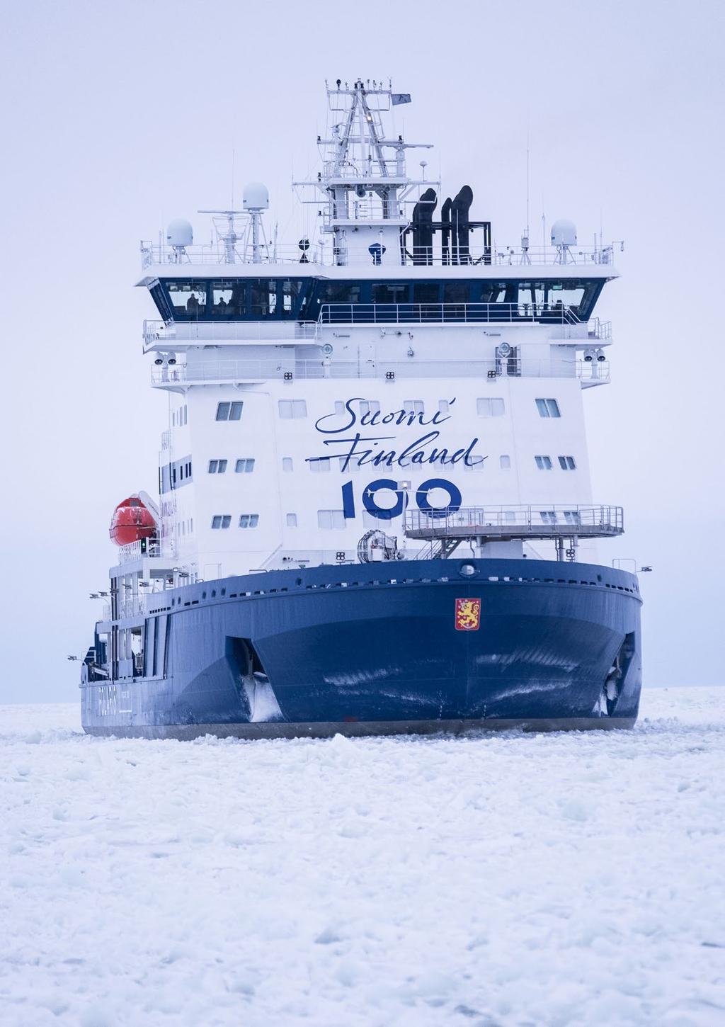 SHARING ICEBREAKER ASSETS IN THE ARCTIC Icebreakers in the Baltic Sea are only used 30 to 40 percent of the year, mainly just during the harshest winter months.