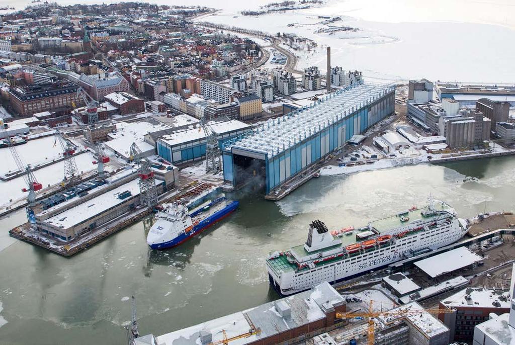 EXPERIENCED AND INNOVATIVE Helsinki Shipyard is the center of excellence in designing and building of complex arctic vessels.