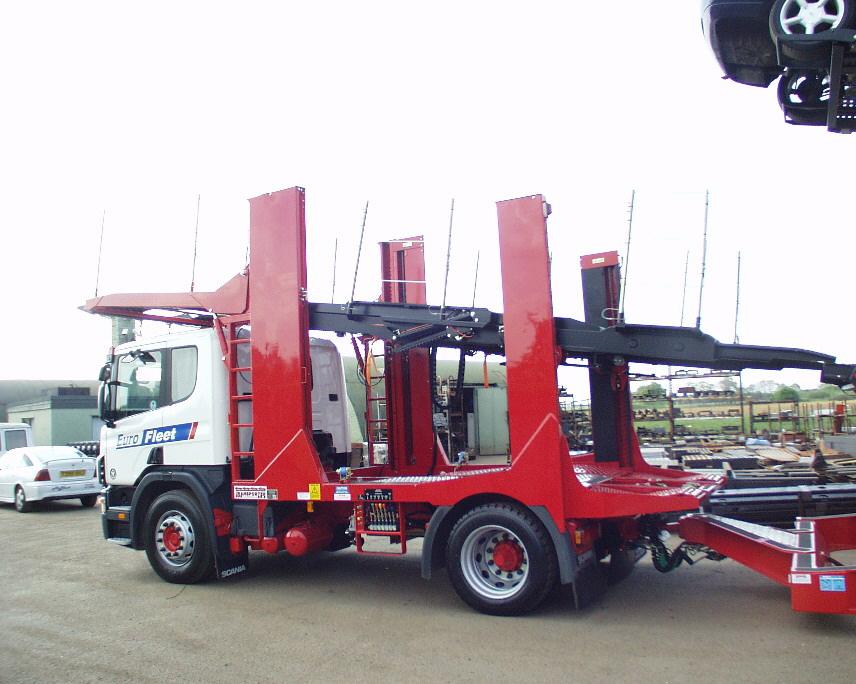 PLUS 11 MK 2 RIGID AND DRAWBAR LOADING SEQUENCE Raise over cab platform slightly, and adjust top deck to