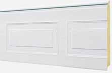 CarTeck sectional doors GSW 40-L are supplied as standard in traffic white on the outside (similar to RAL 9016) and grey white on the