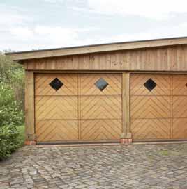 If you wish for a side door, it can be supplied with a solid timber door and leaf frame to match the garage door.