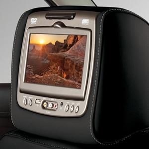 DARK ATMOSPHERE VINYL WITH SHALE STITCHING - DENALI System / RSE - Front Head Restraint DVD System in Dark Atmosphere Vinyl with Shale Stitching (Denali Only) UJ5 - REAR SEAT DVD ENTERTAINMENT SYSTEM