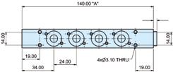 Manifold Spares Kit P2B 0,04 P2B/MAN-KIT Manifold O-rings, Manifold and Blanking Plate Screws