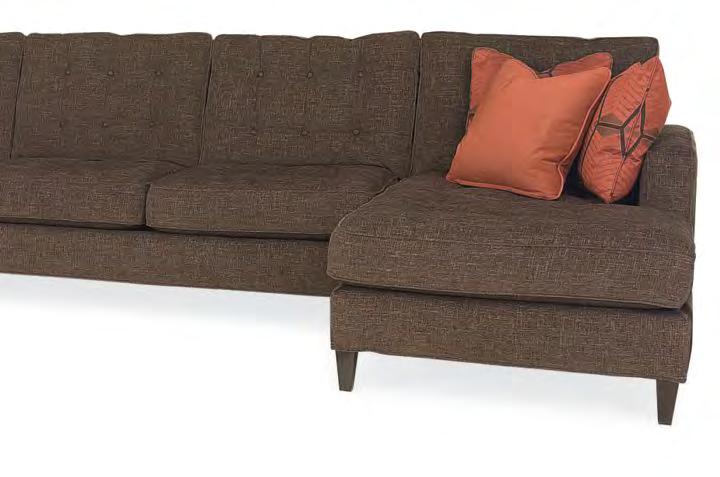 Studio Essentials Sectionals Marc Sectional Series Button Tufted Back & Seat ESN173-42 MARC LAF SOFA Overall: W96.5 D37.5 H38.5 Inside: W90.5 D22 H17.