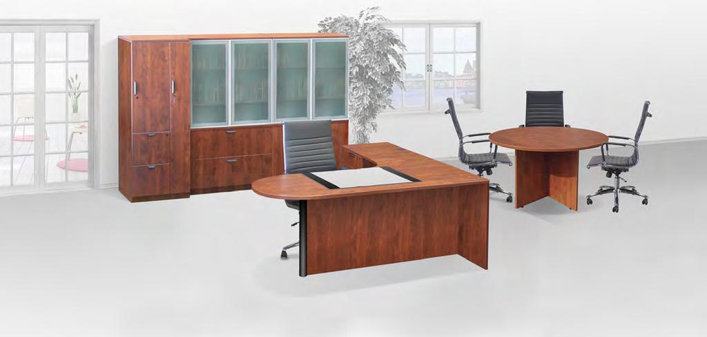 LAMINATE WORKSTATION SOLUTIONS Suspended Box/ File Ped Included 22"d x16"w x 19"h Mahogany Expresso