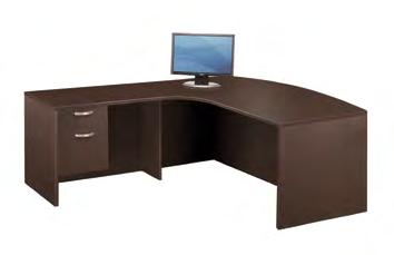 Bow Desk 71"d x 83 w x 29"h (Can be set up left or