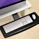 padded wrist rest bar & a reversible pivoting mouse pad.